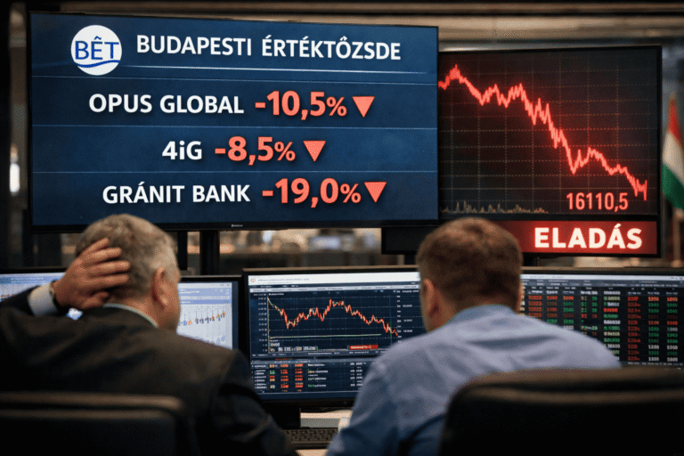 Tovább esnek a NER-es cégek a tőzsdén – Látványos zuhanás rázta meg a kormányközeli vállalatokat