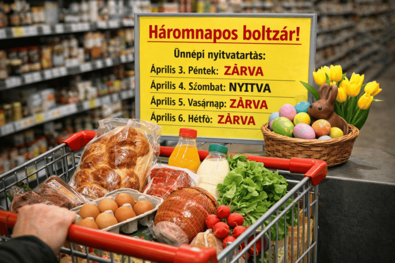 Háromnapos boltzár érkezik: így lesznek nyitva az üzletek a húsvéti hosszú hétvégén – erre kell felkészülni a bevásárlásnál